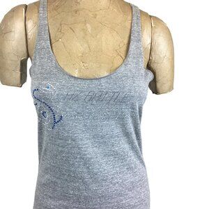 Bella USA Glam Shirts Rhinestone Tank Top Sz XL Arizona Rattlers Snake Pit 238E